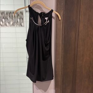 Cache Black Sleeveless Tank Top